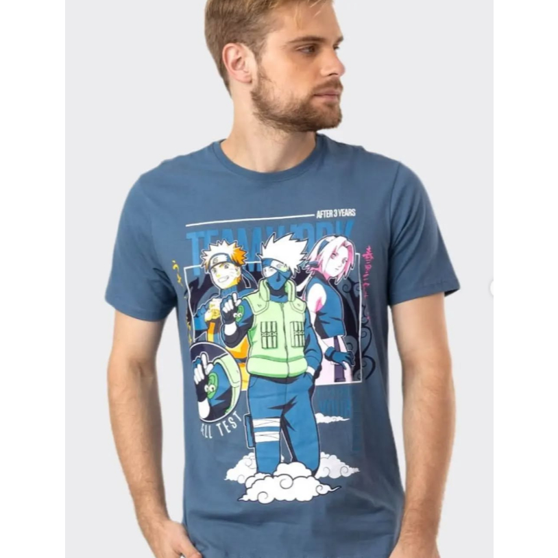 Camiseta Naruto novo time 7