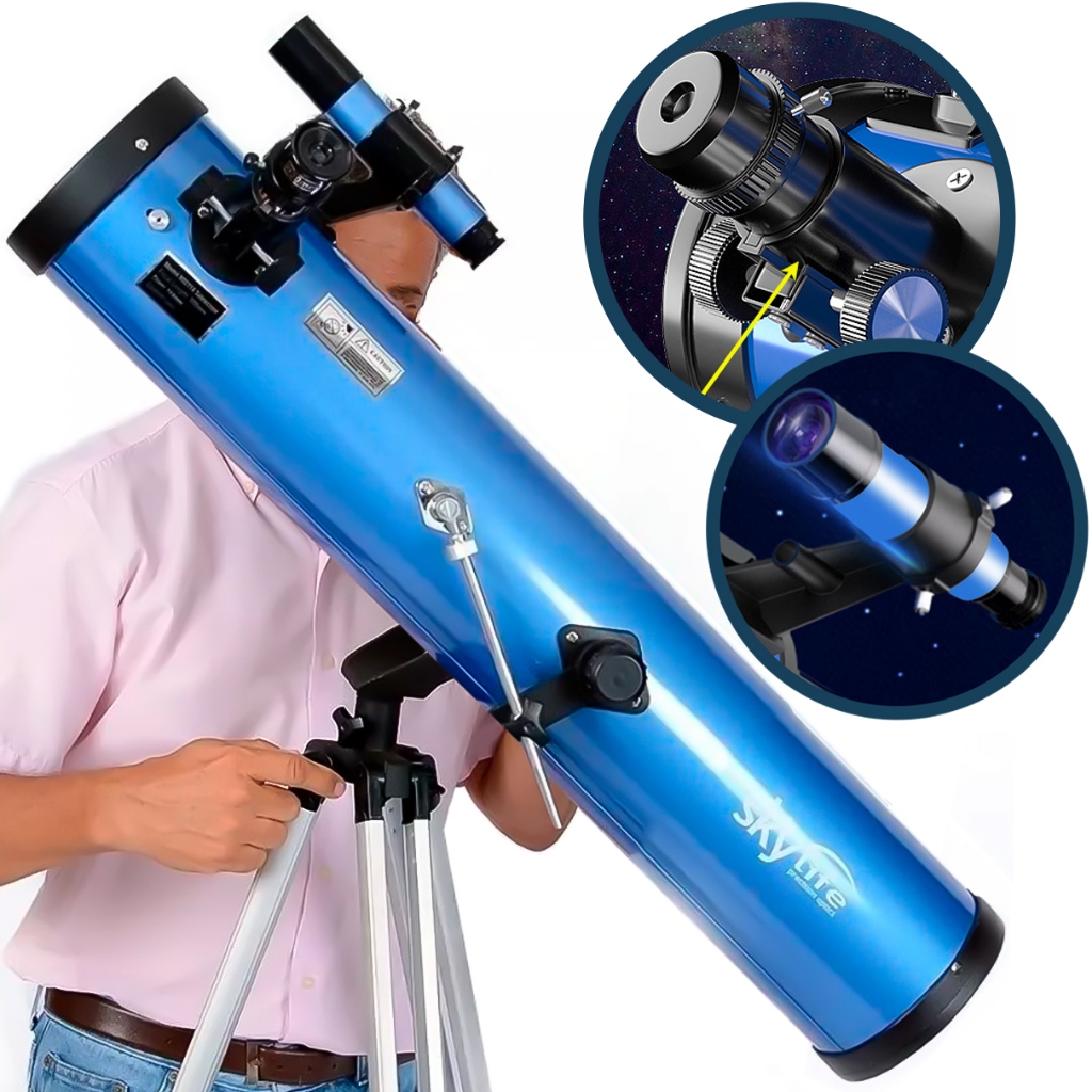 Telescópio Astronômico Refletor 114mm Skylife Deepsky - Profissional Newtoniano Espelho