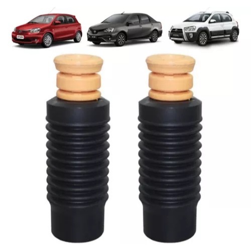 Kit Batente e Coifa Amortecedor Dianteiro Toyota Etios 1.3/1.5 2012 a 2021