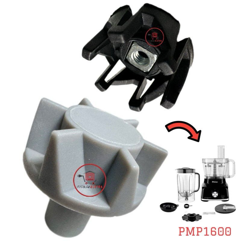 Kit Arraste do Motor Original e Arraste do Copo para Liquidificador Philco PMP1600