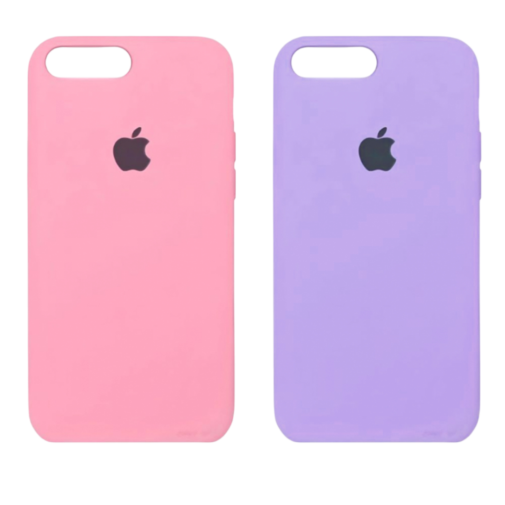 Kit 2 Capinhas De Iphone 7 ou 8 Plus Tamanho Grande Fechada Nas Laterais Case Aveludada Silicone em Oferta na Shopee