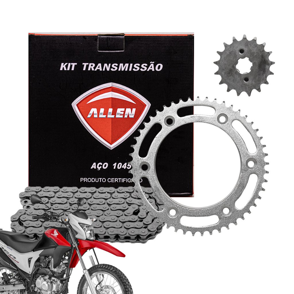 Kit Relação Transmissão Bros 150 2006 2015- Allen em Oferta na Shopee