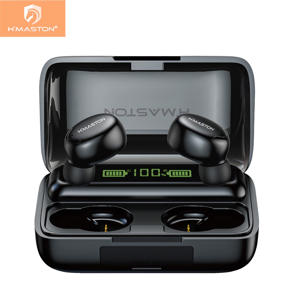H'maston F926 Fone De Ouvido Sem Fio Bluetooth 5.3 Tws Com Tela LED Digital em Oferta na Shopee