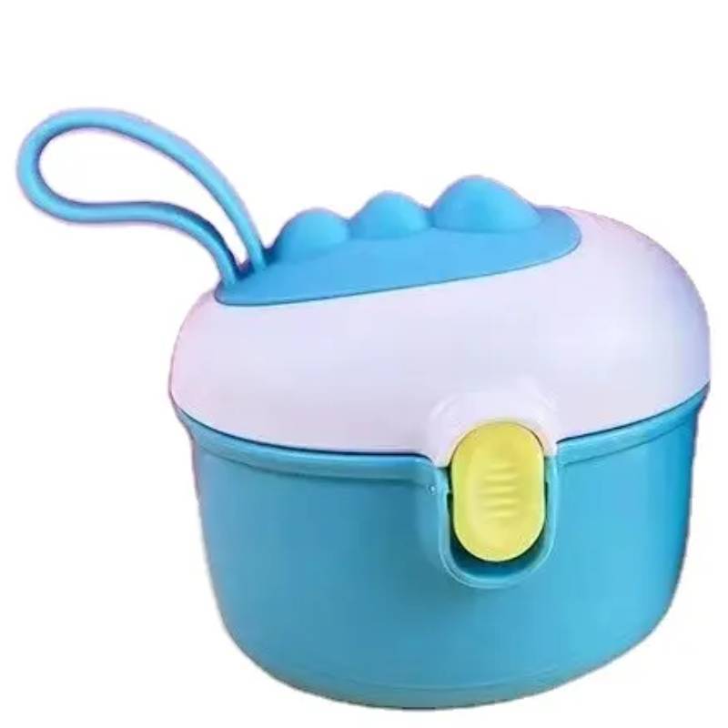Porta Leite Em Pó / Alimentos Azul Bebe 220ml - Plástico Cirúrgico Importado Alça Silicone Livre BPA em Oferta na Shopee