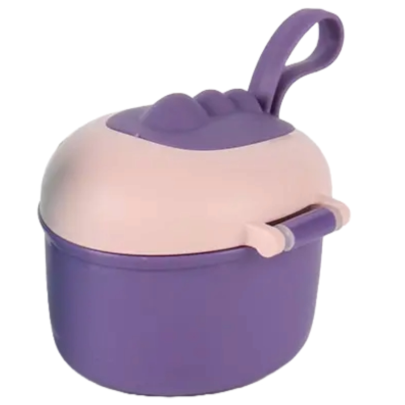 Porta Leite Em Pó / Alimentos 220ml - Plástico Cirúrgico Livre de BPA Alça Silicone Inmetro em Oferta na Shopee