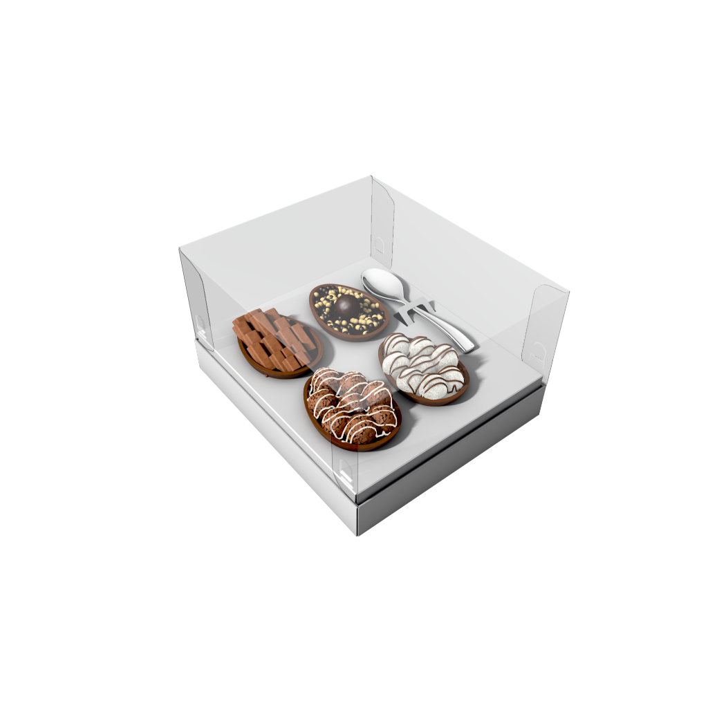 10x Caixas para 4 ovos de 50g - Cores e Modelos em Oferta na Shopee