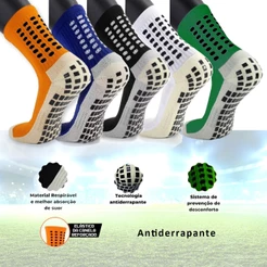 Meias esportivas antiderrapantes para meninos masculinos, meias de futebol, meias antiderrapantes