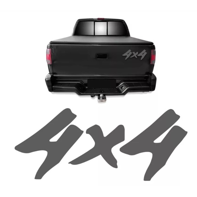 ADESIVO - 4X4 (S10 LUXO/ BLAZER/ SILVERADO) PRATA GM