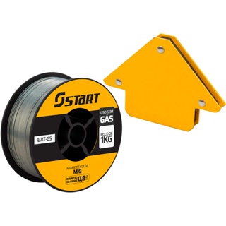 Arame De Solda Revestido Mig Uso Sem Gás 1kg + Esquadro 12kg em Oferta na Shopee