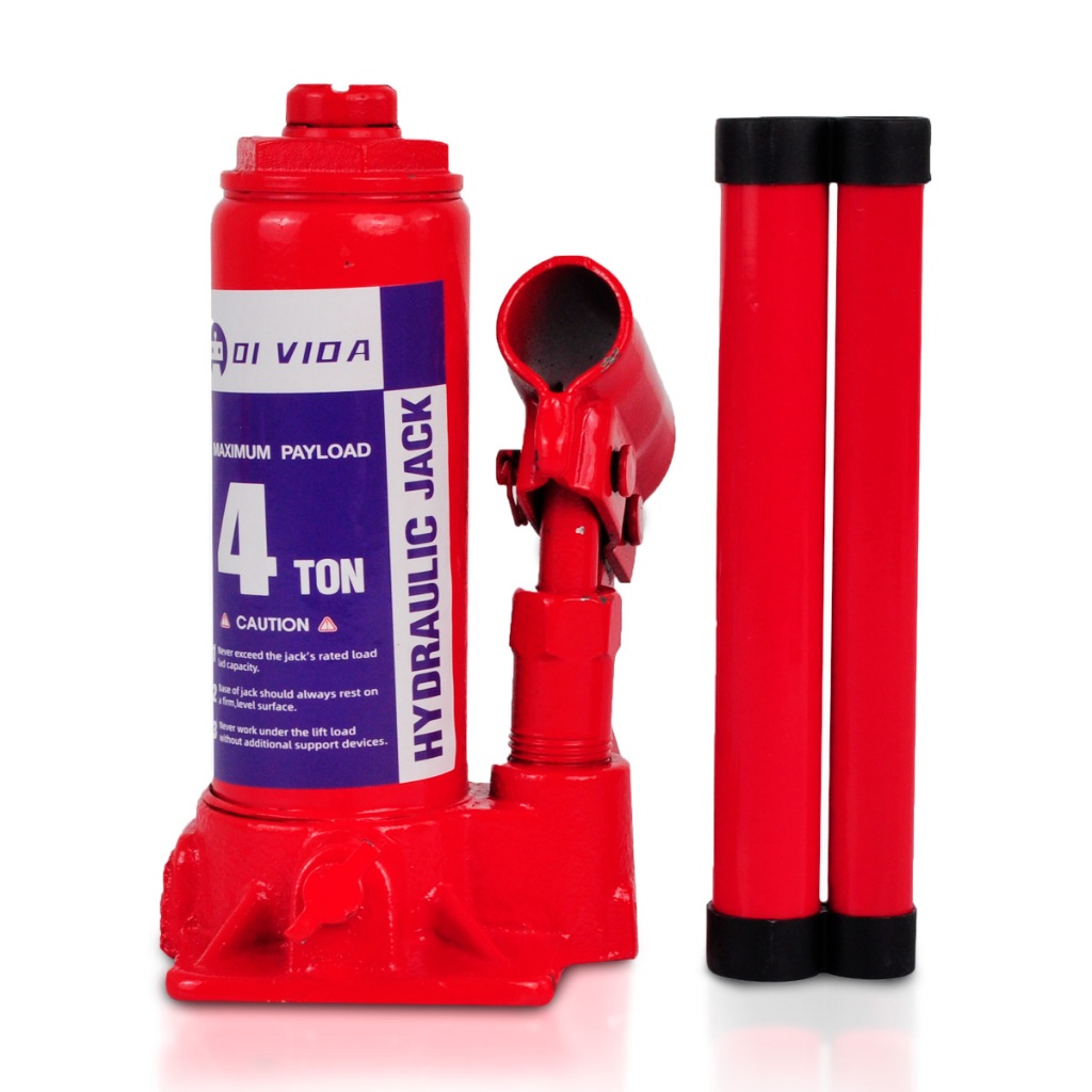 Macaco Hidráulico Tipo Garrafa De 4 Toneladas Com Elevação De 195-380 Mm em Oferta na Shopee