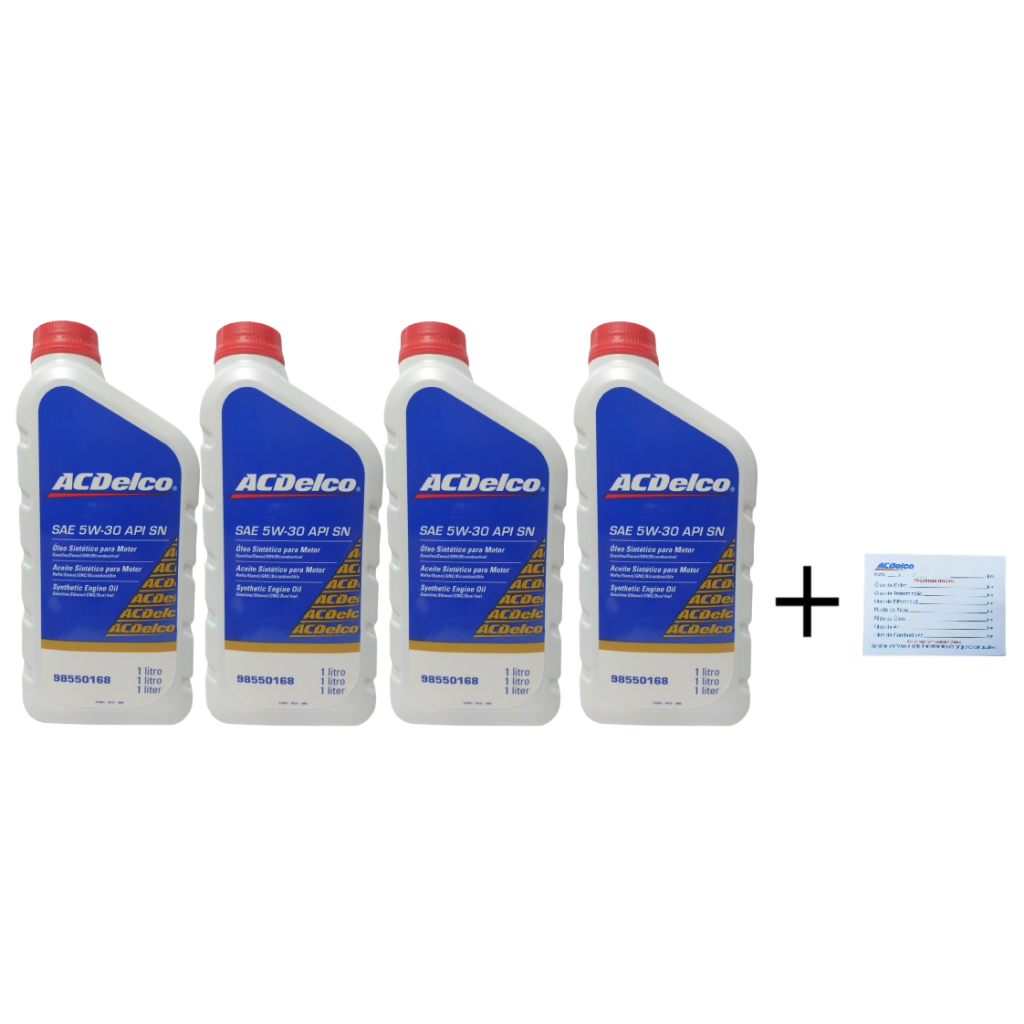 Óleo 5w30 SN 100% Sintético Prisma Onix Agile Spin Cruze 4 Litros Original GM Acdelco 98550168 em Oferta na Shopee
