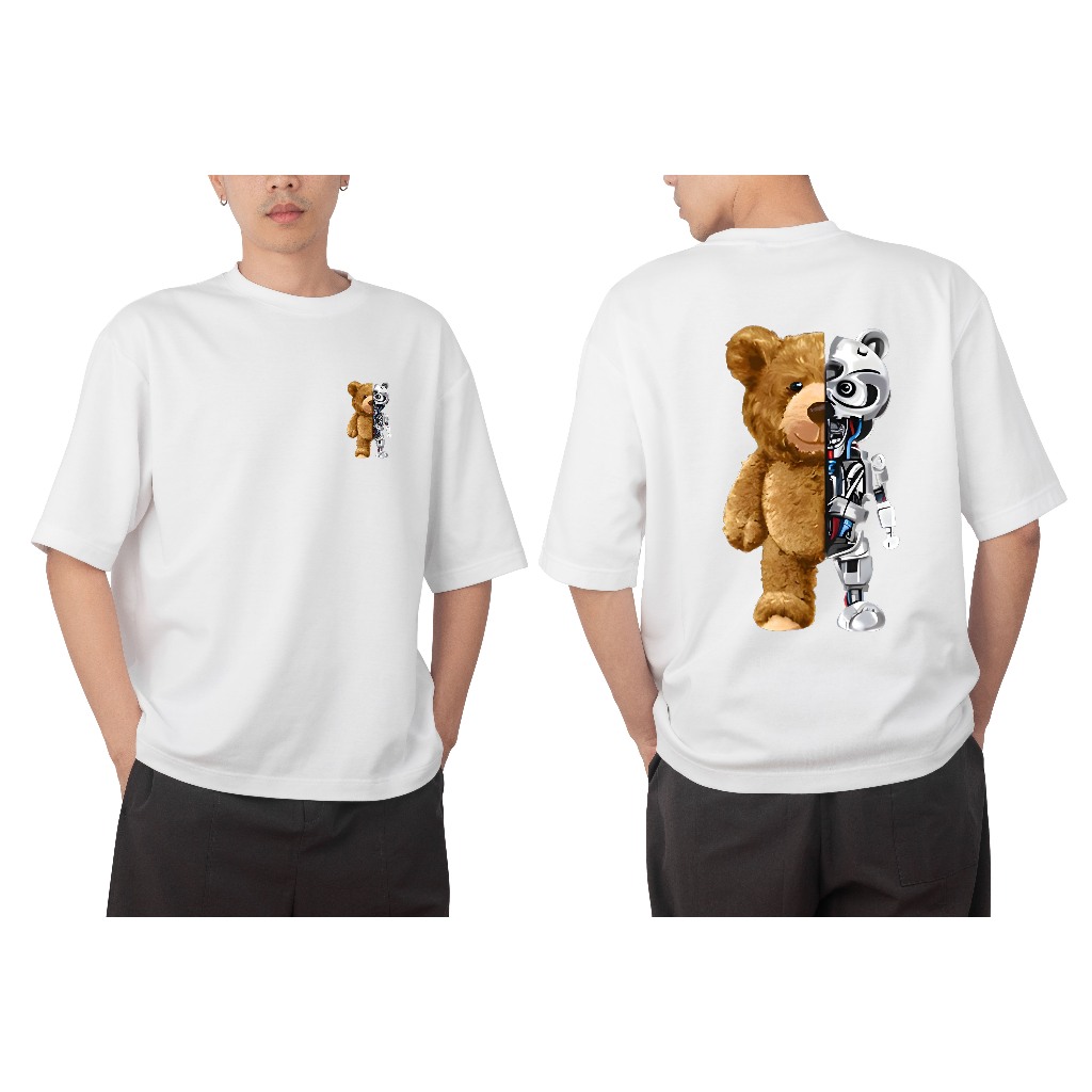 Camisa Camiseta Blusa Streetwear Urso De Boné Skate Lançamento Passeio Frente e Costa Exclusiva 100% Algodão