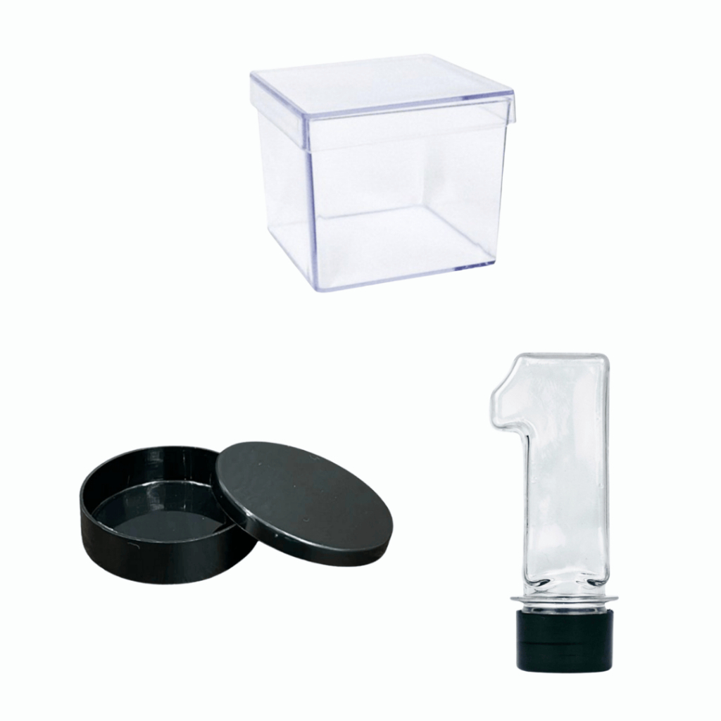 Kit - 30 Caixinhas 5x5 30 Tubetes número 1 30 Latinhas 5x1 - lembrancinhas para personalizar - luxo.