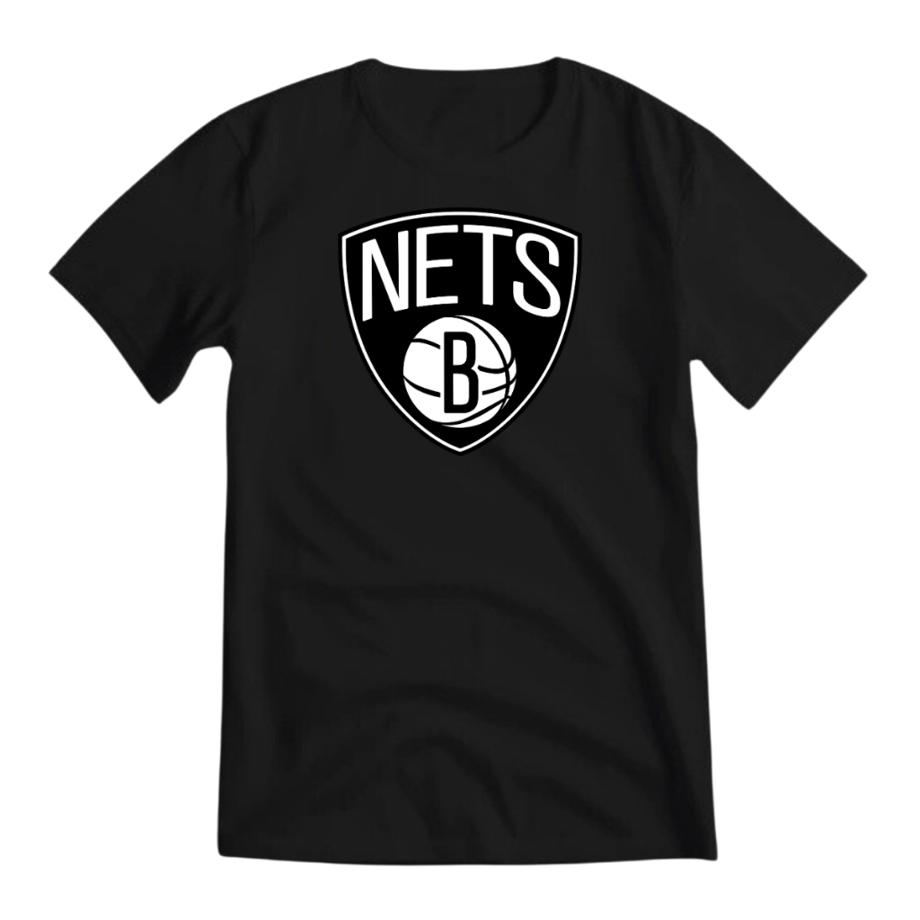 Camiseta Brooklyn Nets Camisa Oficial NBA Time Basquete Blusa Masculina 100% Algodão Premium