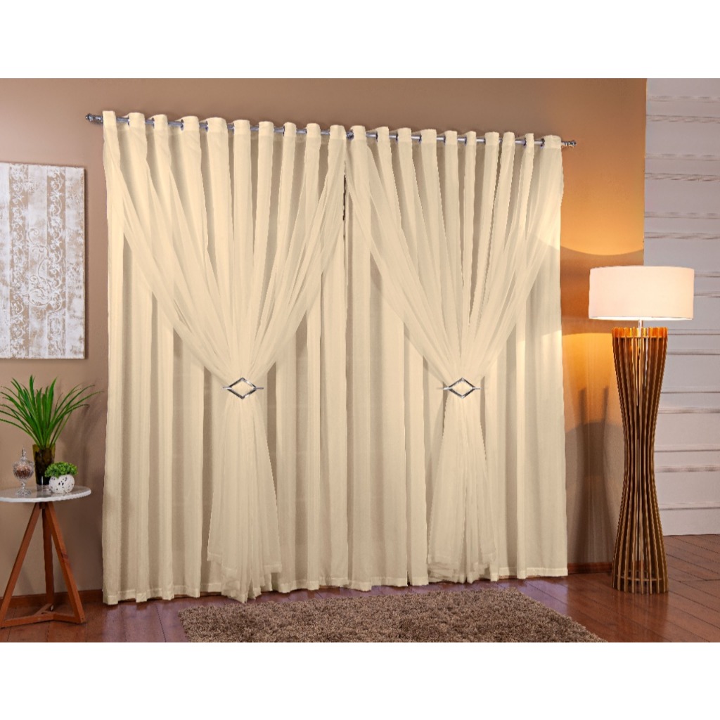 Cortina para Sala Cor Palha: Onde Comprar | BuscaProdutos