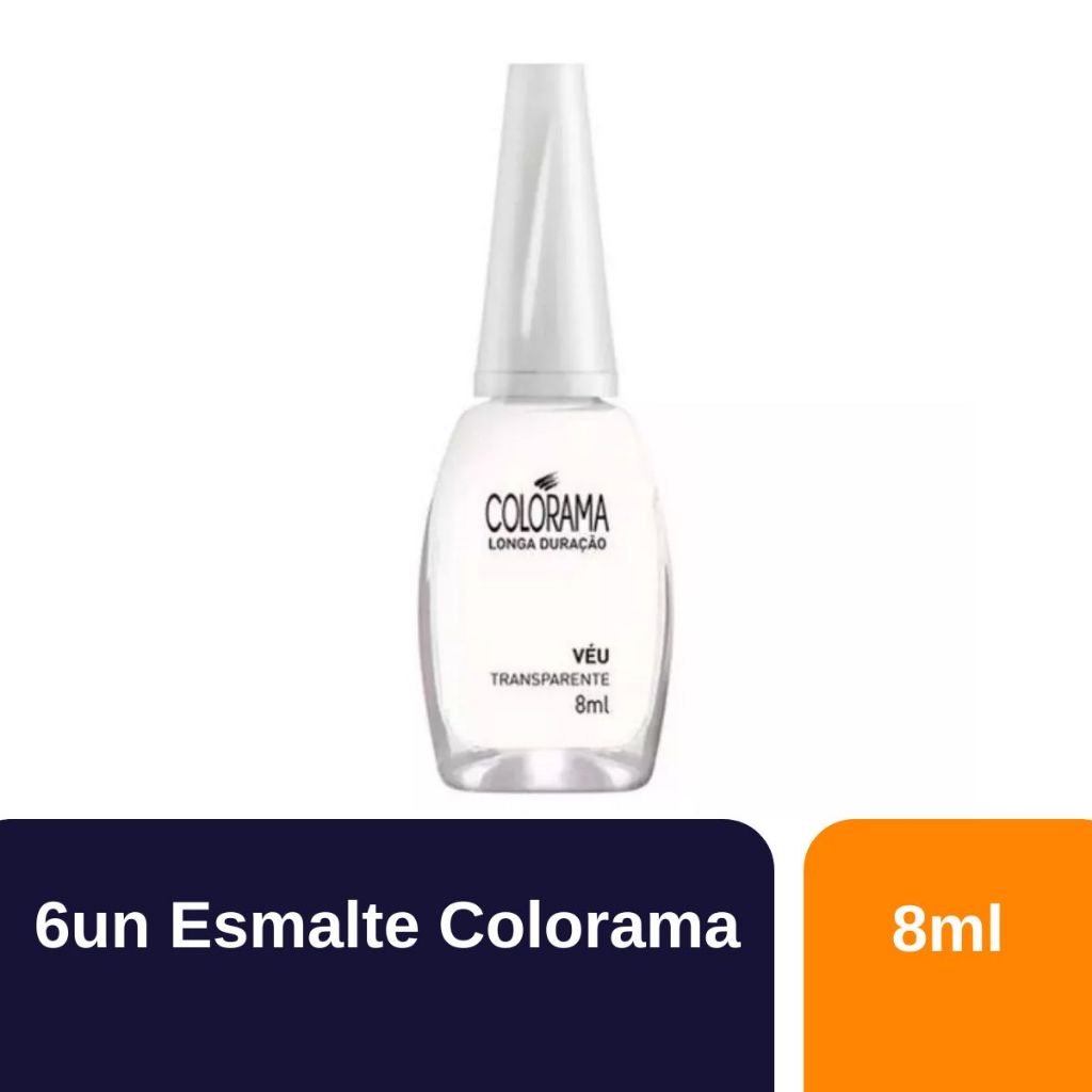 Kit 6un Esmalte Colorama Natural Véu 8ml