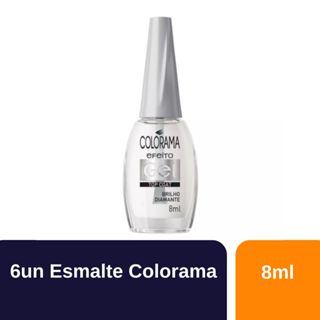 Kit 6un Esmalte Colorama Efeito Gel Top Coat Brilho Diamante 8ml em Oferta na Shopee