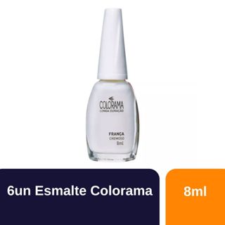 Kit 6un Esmalte Colorama Cremoso França 8ml em Oferta na Shopee