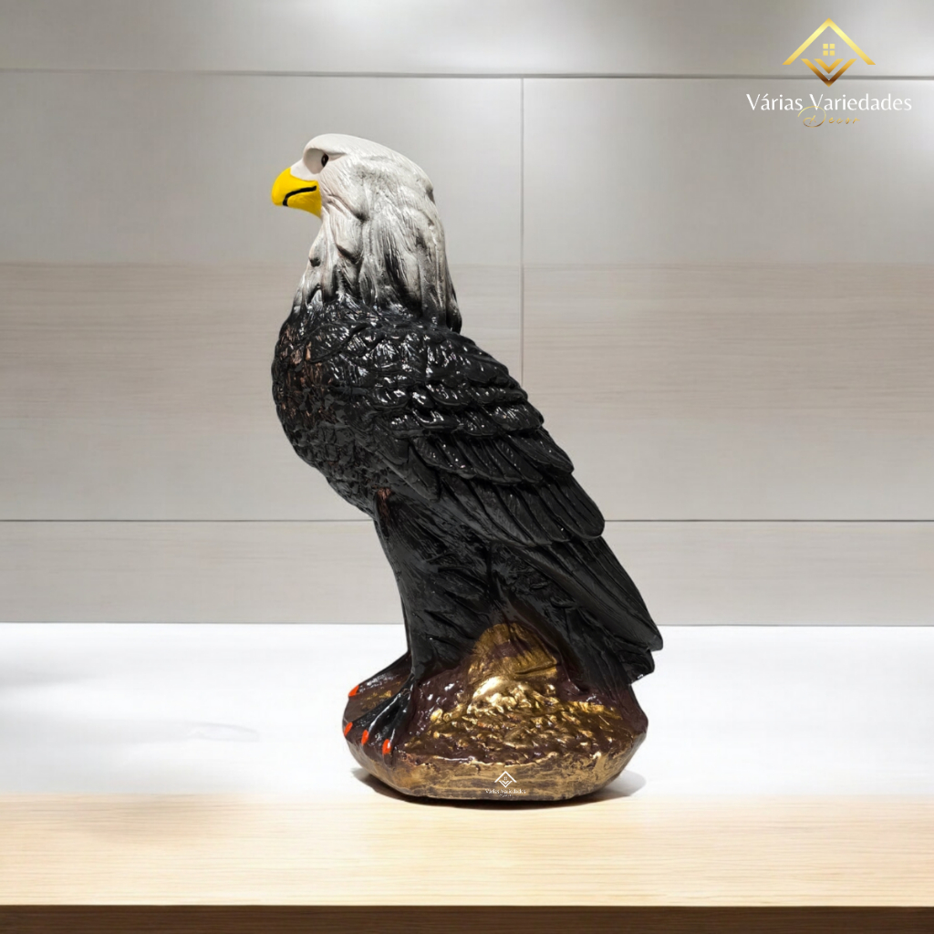 Gaviao Aguia Gesso Espanta Pombo E Passarinhos Decoracao Casa Jardim Estatua Enfeite Casa