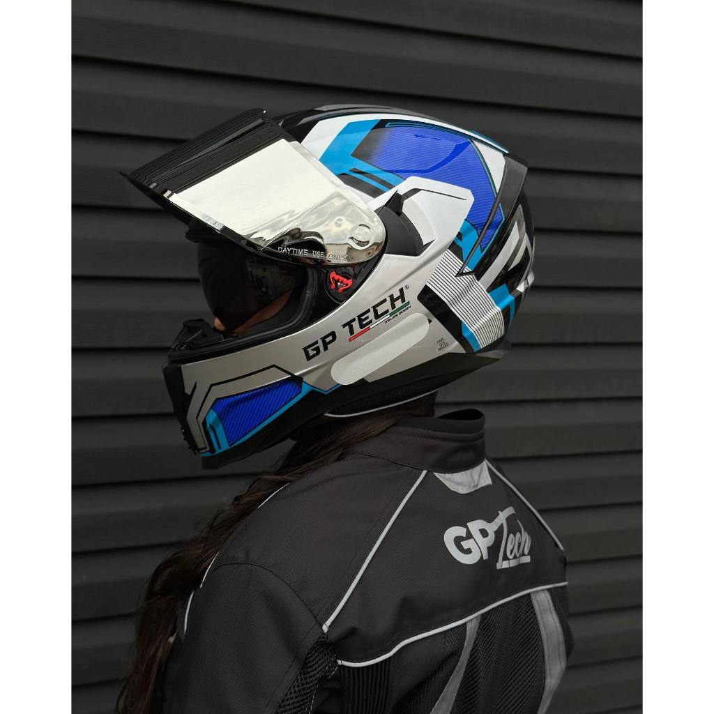 CAPACETE MOTOCICLISTA GP TECH ULTRA SV FUSION V2 COM VISEIRA INTERNA FUME E NARIGUEIRA