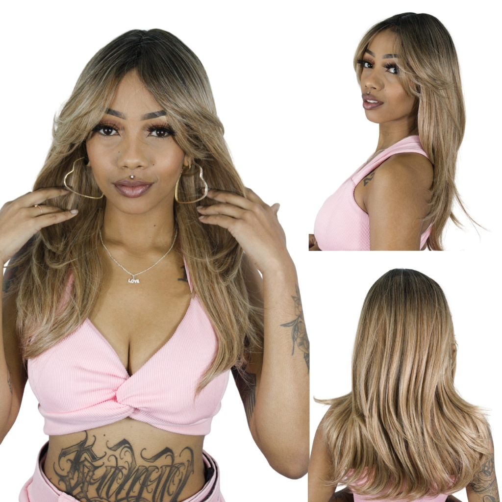 Peruca Wig Cabelo Sigird Fashion Line 55cm Fibra Premium Aspecto Humano em Oferta na Shopee