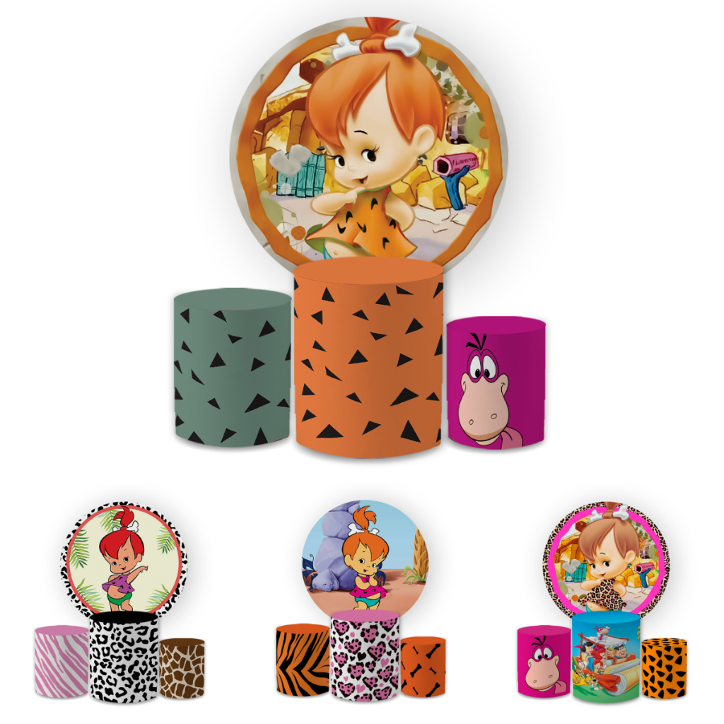 Capa Painei de Festa Veste Fácil Redondo+ Cilindro Sublimado Malha New Tema Pdrita Infantil Decorativo Bibi Paineis em Oferta na Shopee