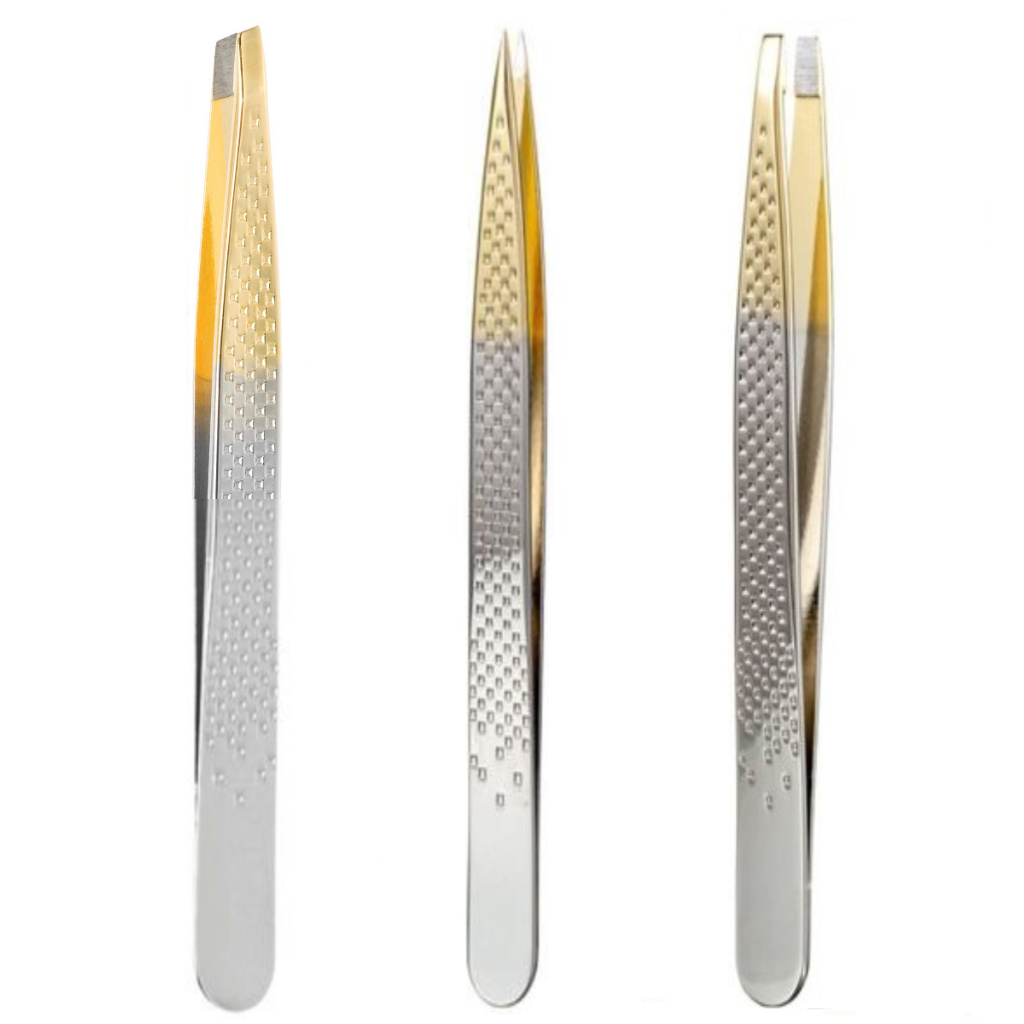 Pinça de Sobrancelha Enox Silver Gold (Escolha)