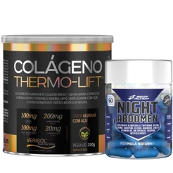 Colágeno Thermo Lift 200g + Night Abdomen 60 Caps Bodyaction