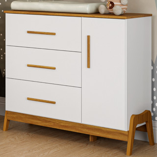 Cômoda De Bebê Infantil 1 Porta 100% MDF Anti-tombamento em Oferta na Shopee