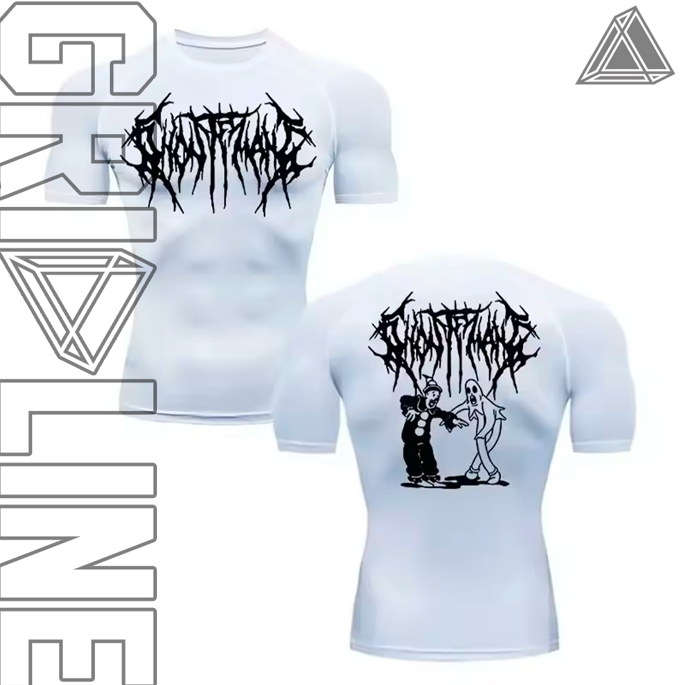 Camiseta Compressão Academia Treino‎ Estilo Ghostmane Rapper Demons Ghost