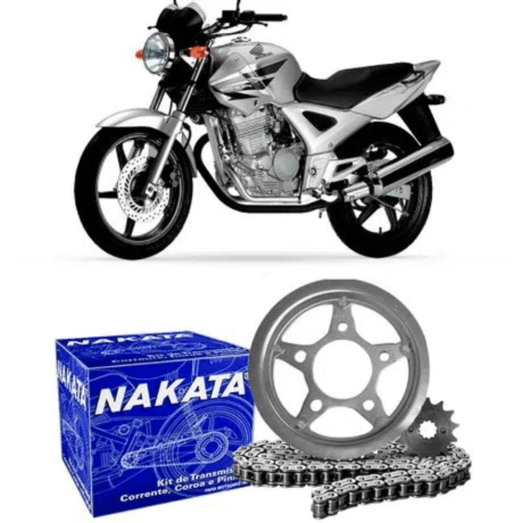 Kit Relação Nakata Tração Transmissão Honda Cbx 250 Twister 2001 Á 2008