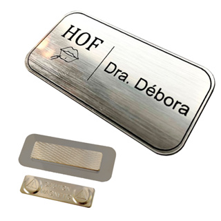 Botton / Broche Empresa Magnético Personalizado Espelhado Acrilico / Escovado em Oferta na Shopee