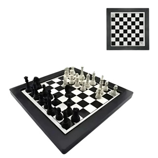 Jogo Xadrez E Trilha De Mesa Jogo De Tabuleiro 24cmx24cm em Oferta na Shopee