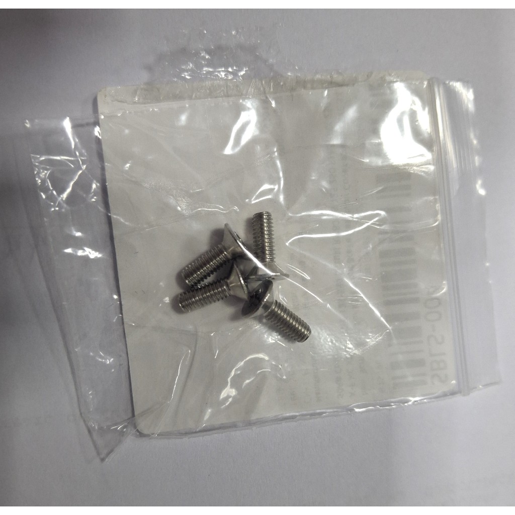 KIT COM 04 PARAFUSOS TORX INOX PARA TAMPAS DE CILINDRO DE FREIO E EMBREAGEM BANDIT 650 1250 GSX650F