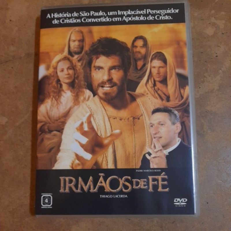 DVD IRMÃOS DE FÉ PADRE MARCELO ROSSI/THIAGO LACERDA FILME ORIGINAL USADO