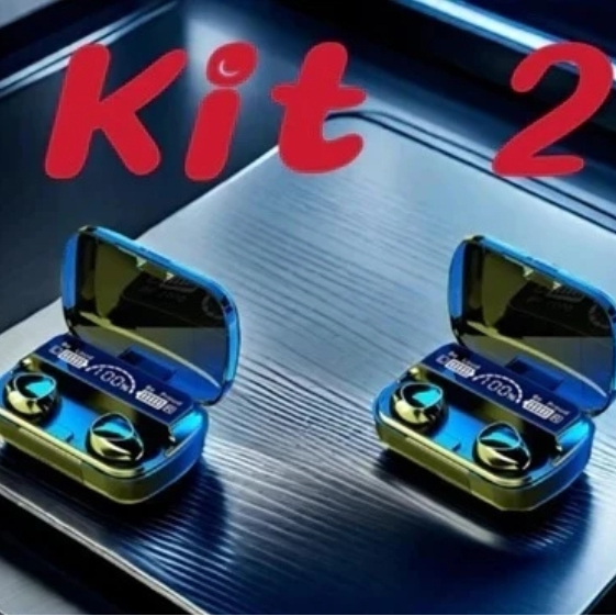 M10 Bluetooth 5.3 Fones de ouvido sem fio TWS estéreo com carregador Power Bank em Oferta na Shopee