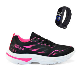 Tenis Feminino Esportivo + Relogio Treino Corrida Caminhada Academia Confortável Leve em Oferta na Shopee