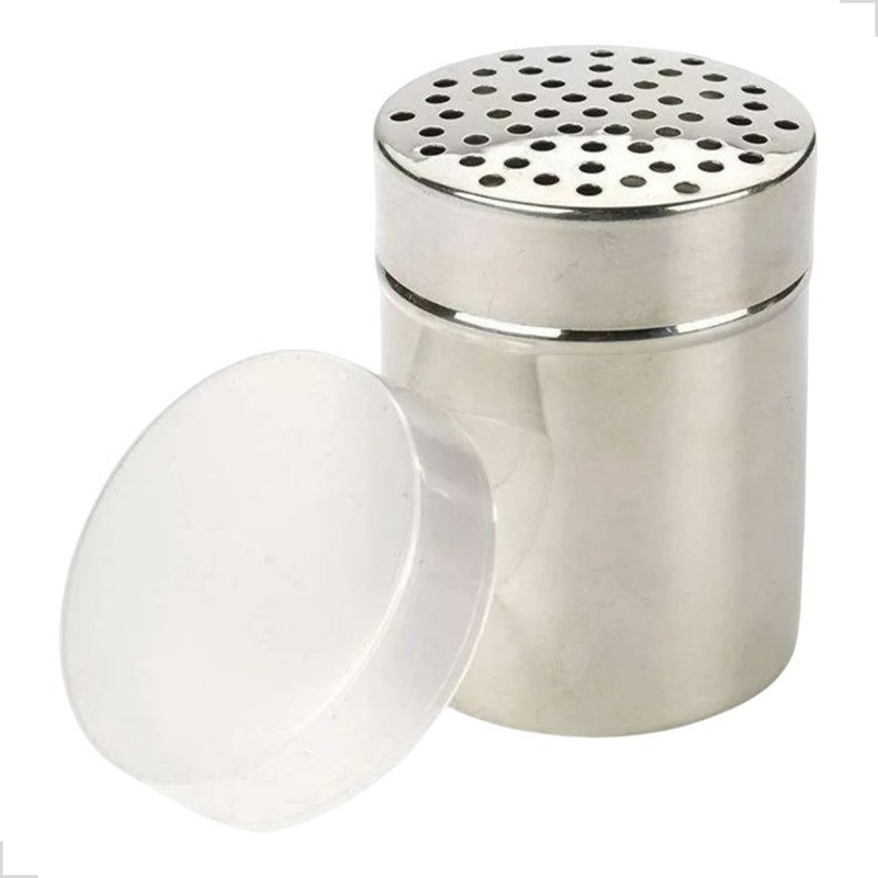 Porta Queijo Ralado Temperos Cozinha Inox Com Tampa em Oferta na Shopee