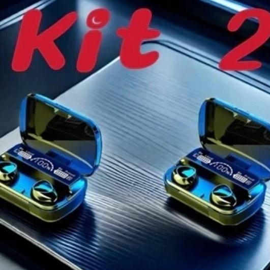 Kit M10 Bluetooth 5.3 Fones de ouvido sem fio TWS estéreo com carregador Power Bank