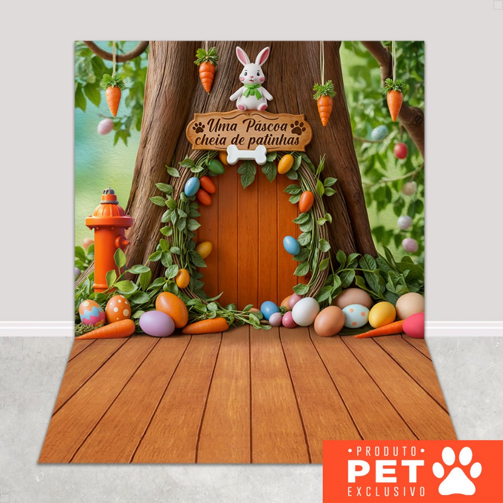 Fundo Fotográfico Pet Painel Cenário de Páscoa Sublimado Em Tecido 120x170m - PET-148 em Oferta na Shopee