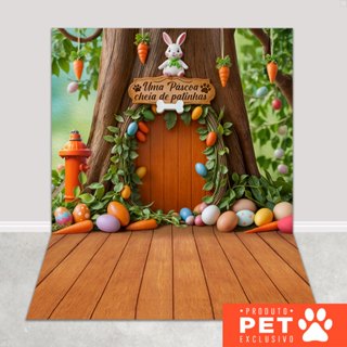 Fundo Fotográfico Pet Painel Cenário de Páscoa Sublimado Em Tecido 120x170m - PET-148 em Oferta na Shopee