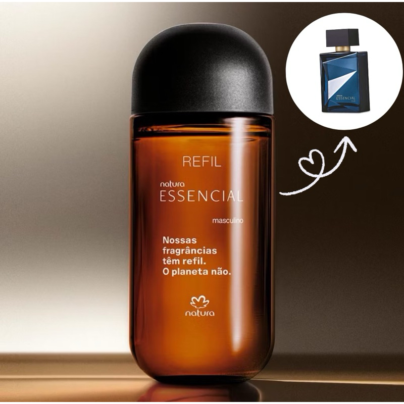 Refil Desodorante Perfume Essencial Oud Masculino 100 ml
