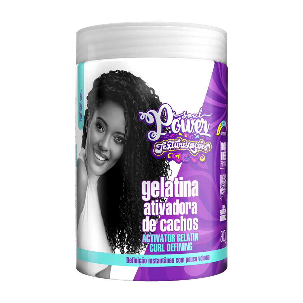 Gelatina Soul Power Ativadora De Cachos 800g