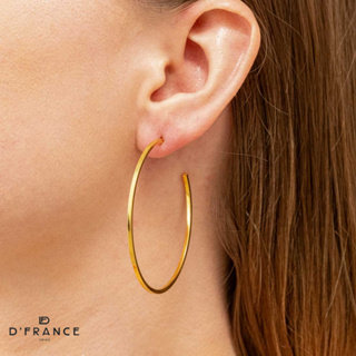 Brinco Argola Fio Quadrado Banhado a Ouro 18K - D France Semijoias em Oferta na Shopee