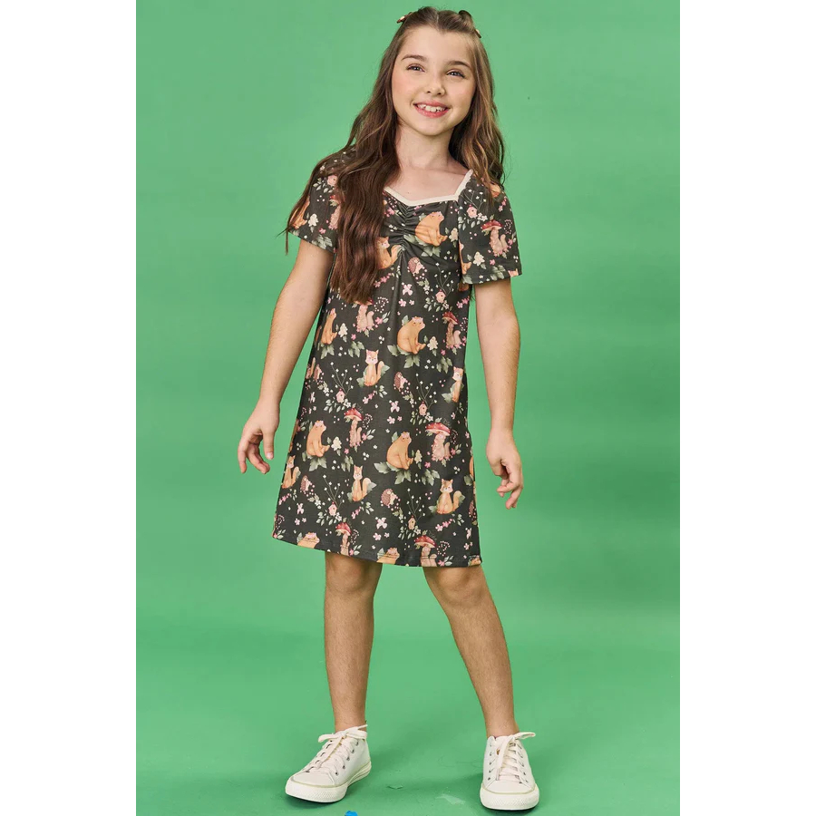 Vestido Infantil em Malha Fresh 82156 Infanti