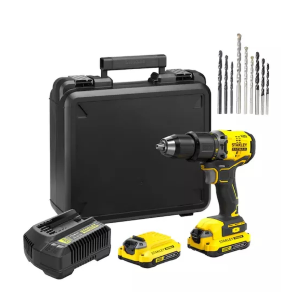 Parafusadeira/Furadeira Impacto Sbd715c2k Stanley Completo em Oferta na Shopee