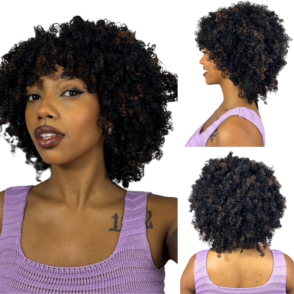 Peruca de Tela Cabelo Sintético Premium Fummi Aspecto Humano Feminina Natural Realista Envio RAPIDO em Oferta na Shopee