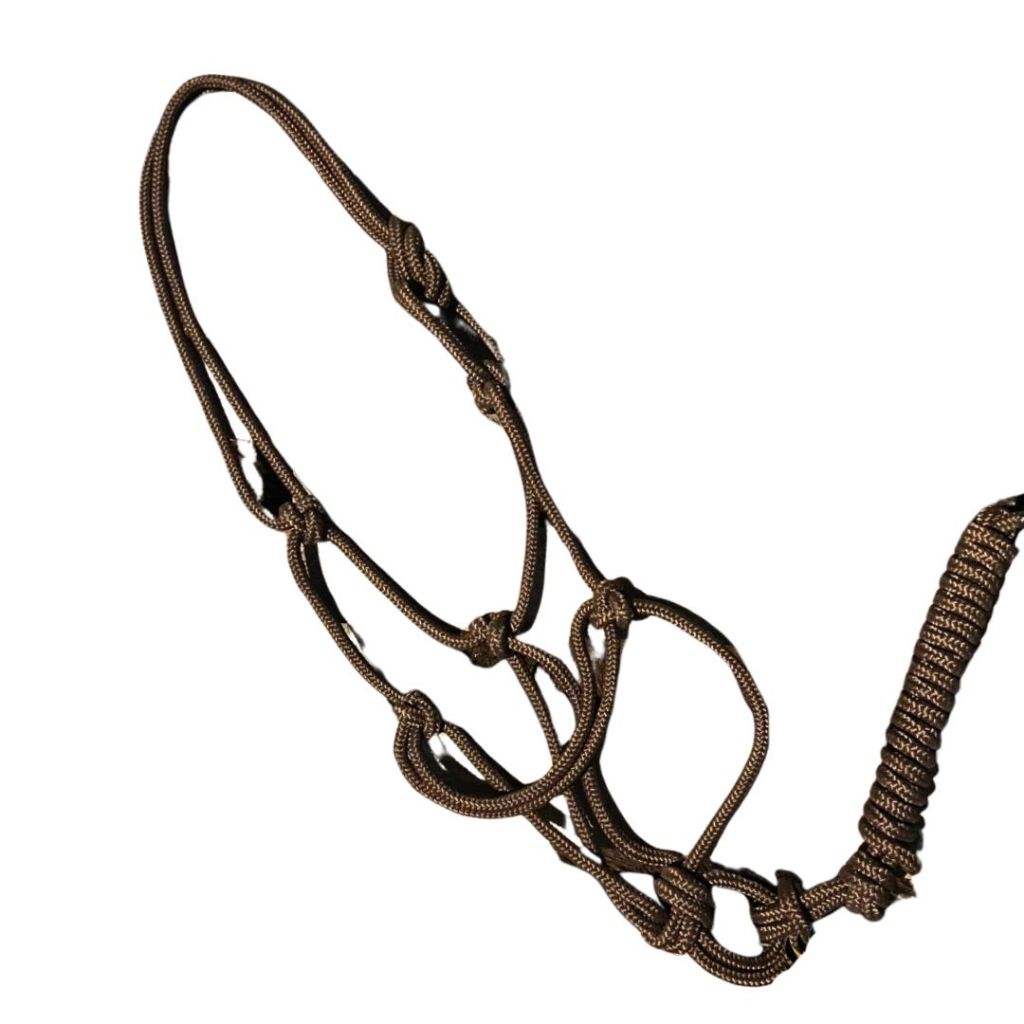 Cabresto 7 Nós Corda Polipropileno Marrom Ajustável 35cm