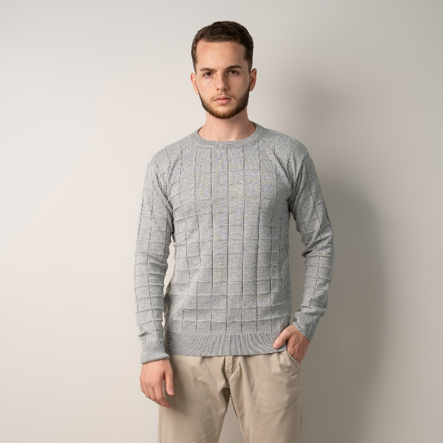 Suéter Blusa Masculina Manga Longa Quadriculada Gola Redonda Qualidade Premium em Oferta na Shopee