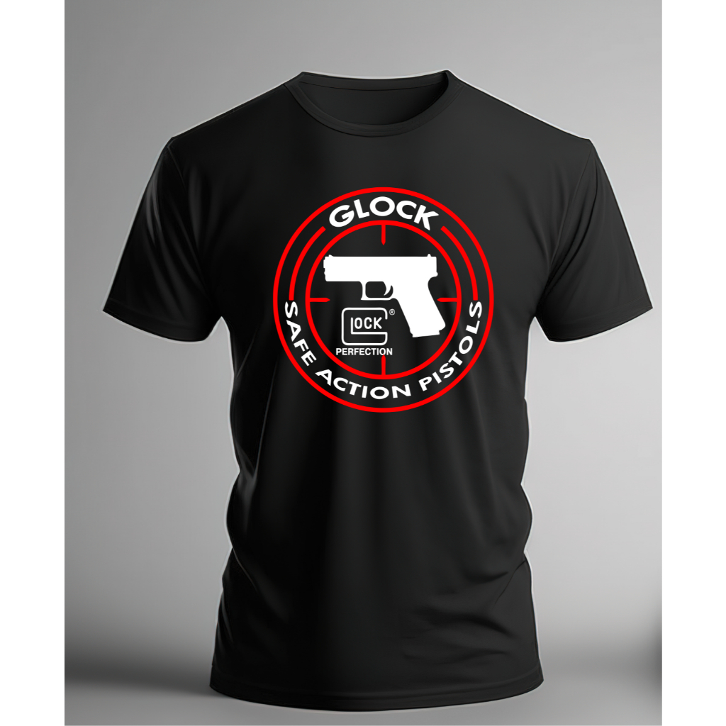 Camiseta T-shirt 100% Algodão Manga Curta Camisa taurus glock
